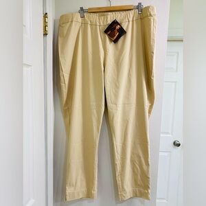 NWT IMAN Global Chic Women's khaki Ankle Pants size 2X